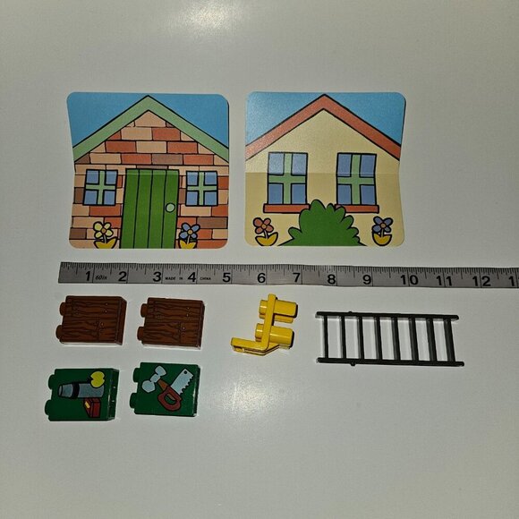 Lego Duplo 3284 Bob Builder Busy Day Ladder Lunch Tool Bricks Chair NOT COMPLETE - Picture 3 of 3